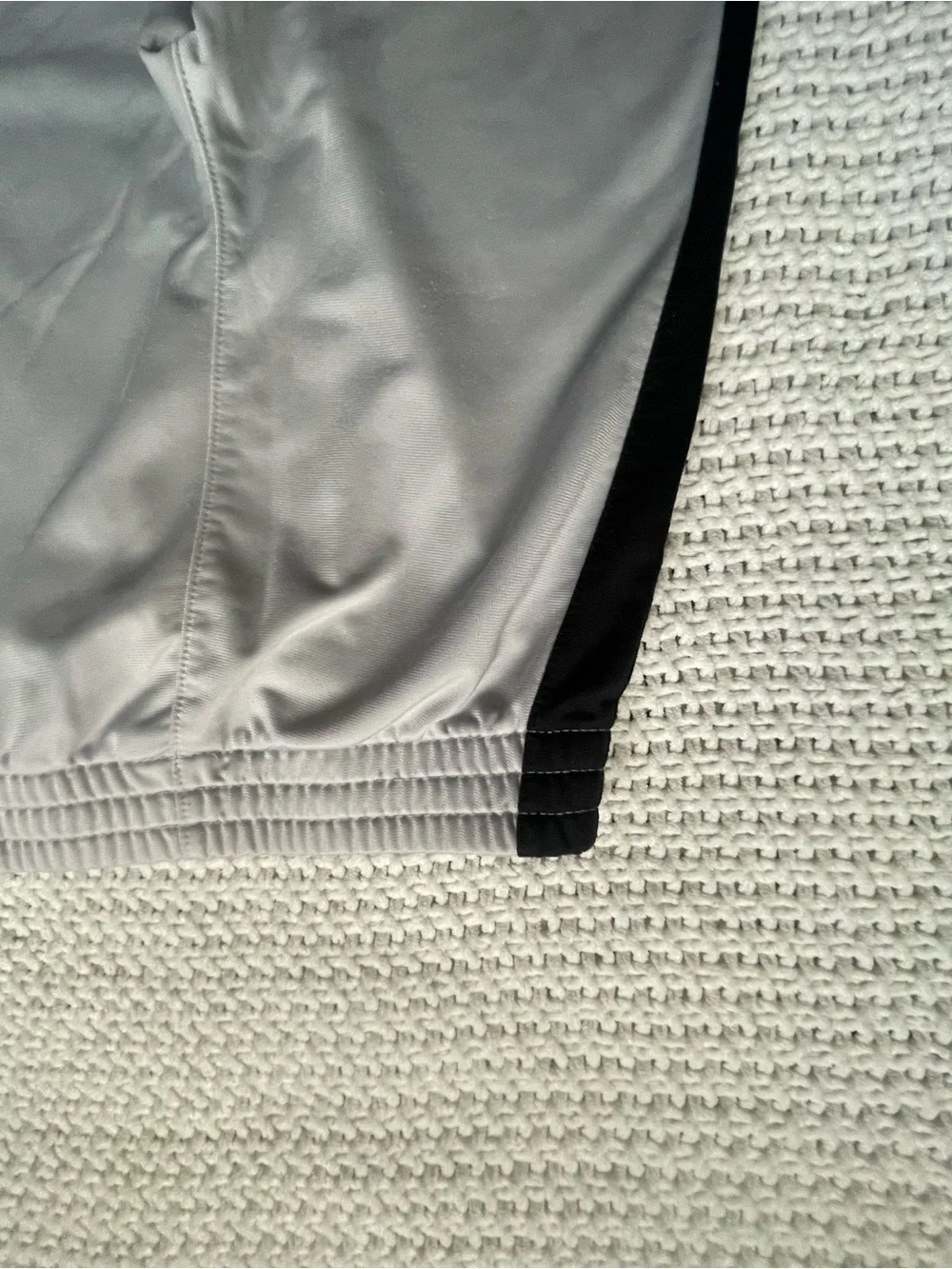Jordan Light Gray with Black Stripes Performance Track Matching Set
